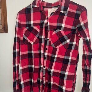 Girl Krazy Red Plaid Shirt